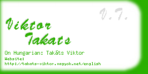 viktor takats business card