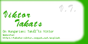 viktor takats business card